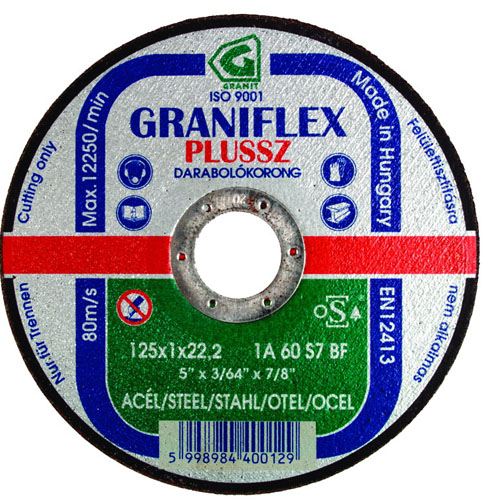 004927 Graniflex vágókorong 125x2.5 fém